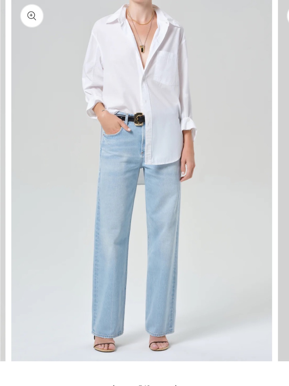Citizens Of Humanity White Kayla Button-Down Shirt XS